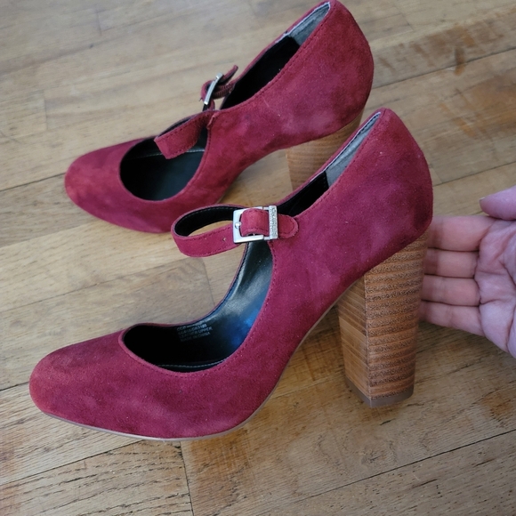 Charles by Charles David, Block-heel Mary Jane, Merlot/Burgundy,‎ Size 7- NWOT - Picture 6 of 8